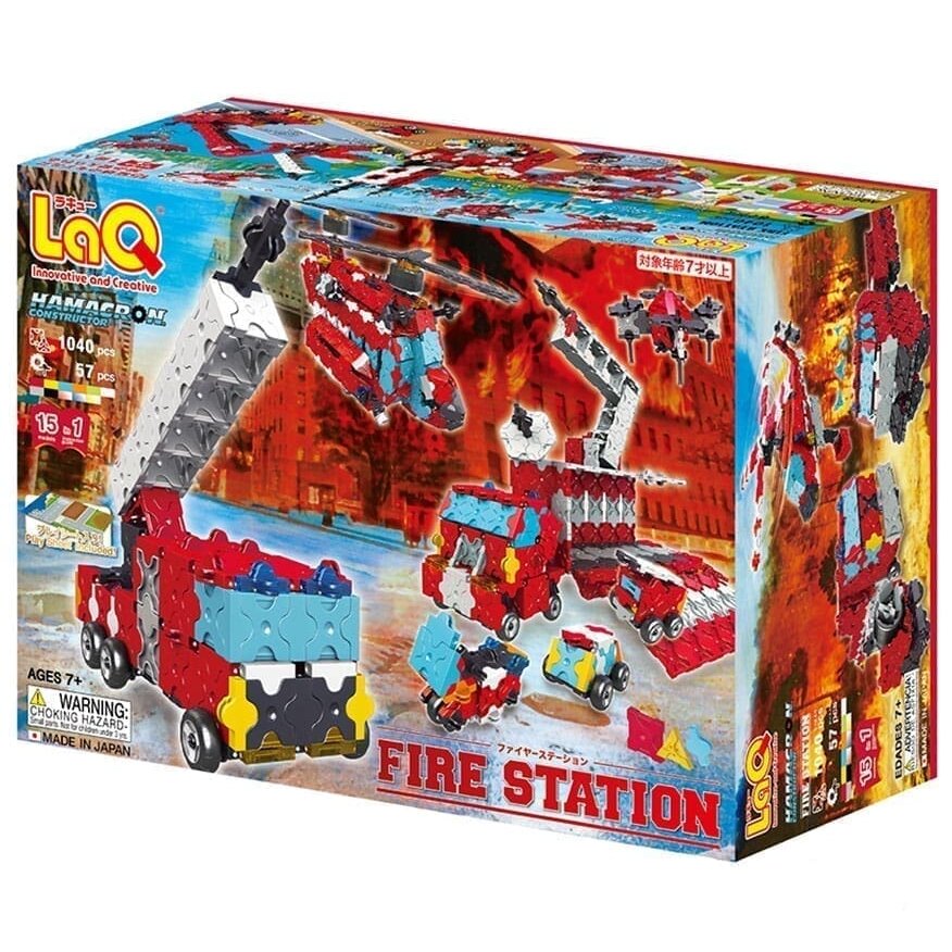 Konstruktorius LaQ „Hamacron Constructor Fire Station”