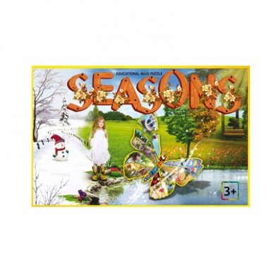 Lavinanti maxi dėlionė SEASONS (Anglų kalba), 3-6 metų vaikams Lavinanti maxi dėlionė SEASONS (Anglų kalba), 3-6 metų vaikams