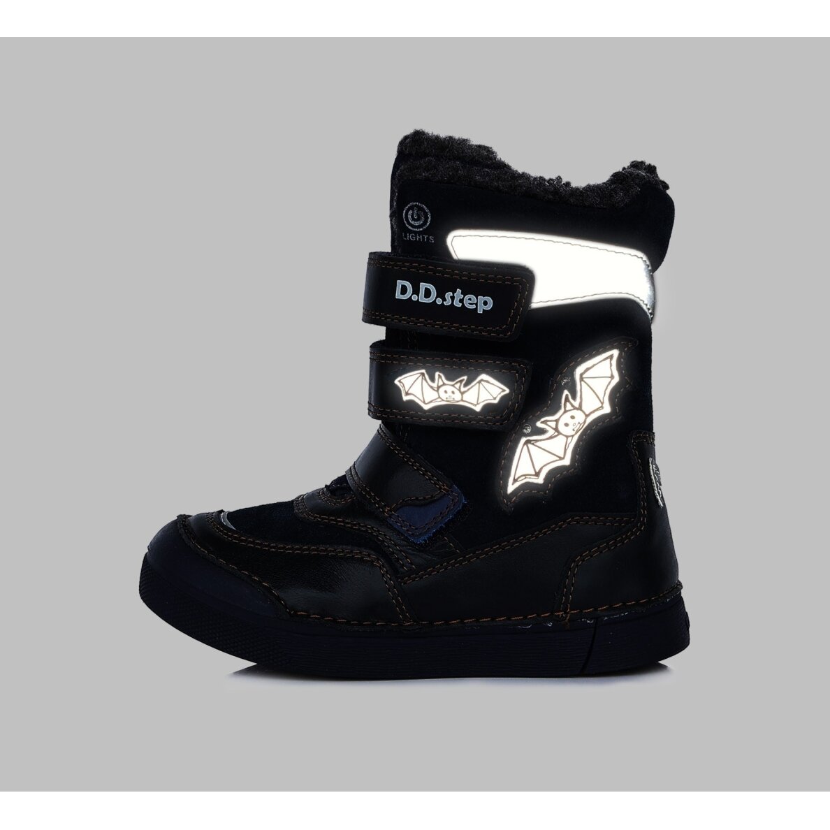 LED Batai su dirbtinio kailio pamušalu 25-30 d. W068-346AM 6