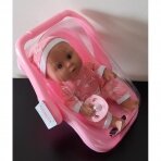 Lėlė kūdikis su lopšiuku (auto kėdute)