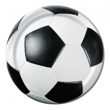 Lėkštutės "Futbolo kamuolys" (8 vnt./18 cm)