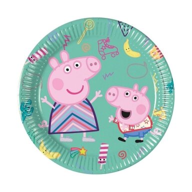 Lėkštutės "Peppa Pig" (8 vnt./20 cm)