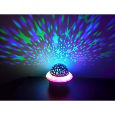 LED žvaigždžių projektorius su bluetooth ir muzika 2