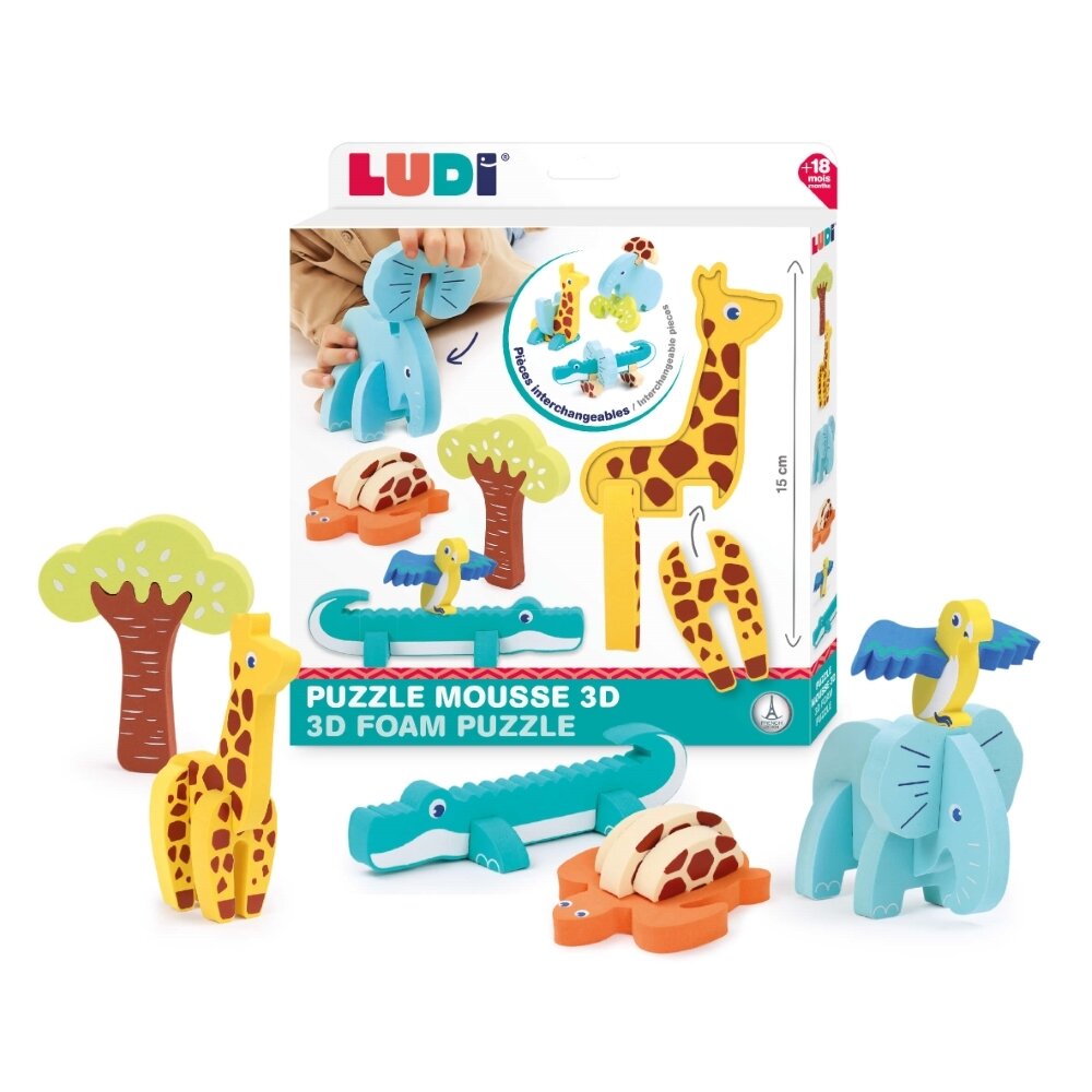 LUDI 3D dėlionė, Safari LUDI 3D dėlionė, Safari