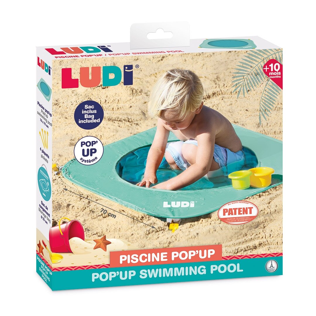 LUDI baseinas, išskleidžiamas, žalias 1