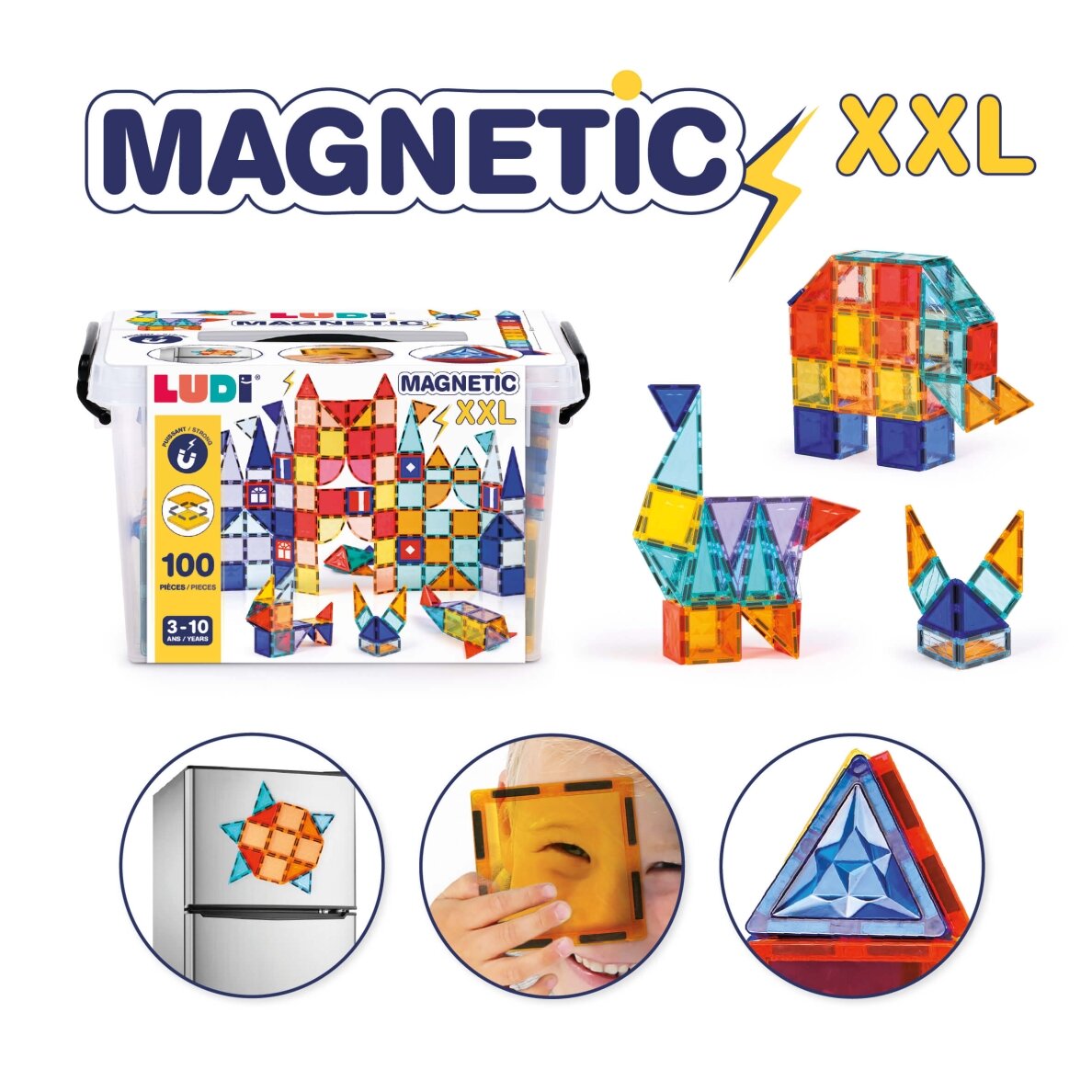 LUDI magnetinis konstruktorius XXL 12 LUDI magnetinis konstruktorius XXL 12