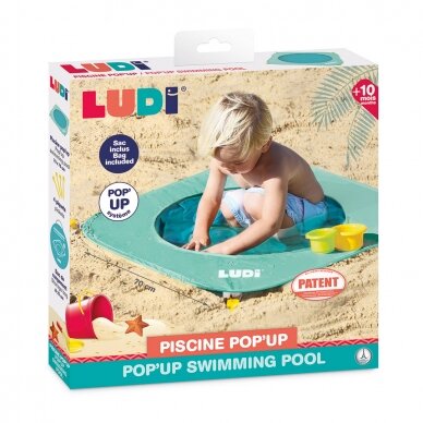 LUDI baseinas, išskleidžiamas, žalias 1