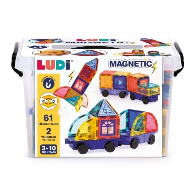 LUDI magnetinis konstruktorius su ratais LUDI magnetinis konstruktorius su ratais
