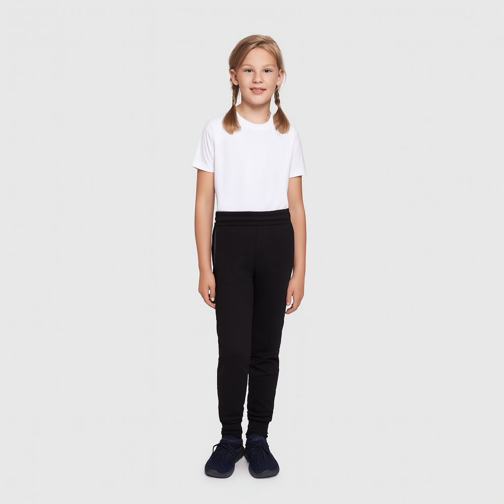 MAMAJUM juodos sportinės kelnės 116-164 cm MAMAJUM juodos sportinės kelnės 116-164 cm