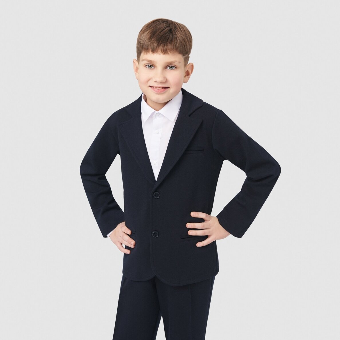 MAMAJUM trikotažinis plonas švarkas berniukui 122-170 cm MAMAJUM trikotažinis plonas švarkas berniukui 122-170 cm