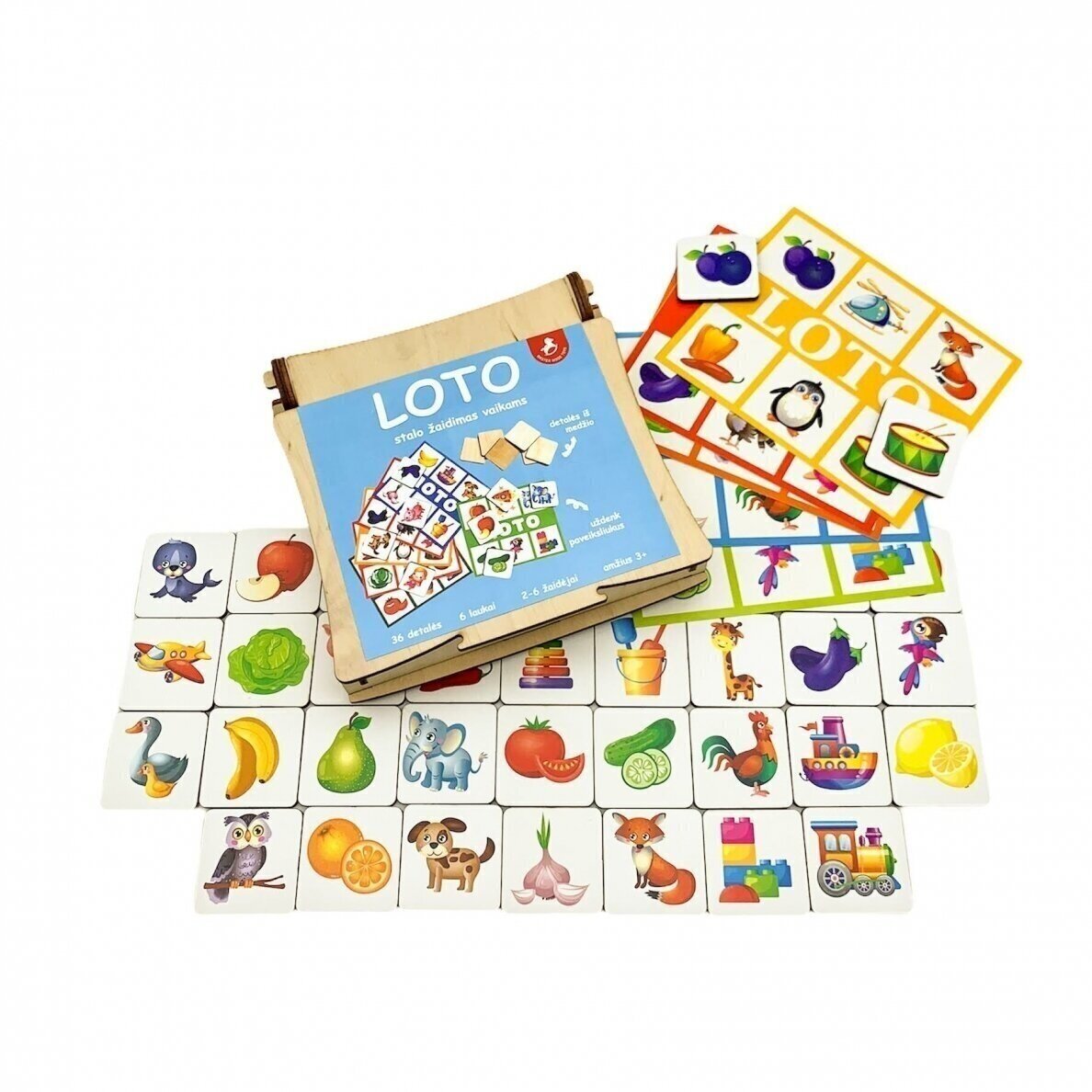 Master Wood medinis žaidimas Loto Master Wood medinis žaidimas Loto