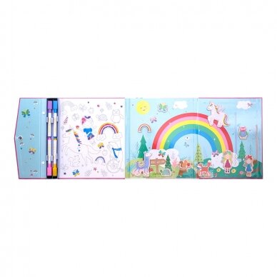 Magnetinė scena 4 in 1, Vaivorykštės fėja 1 Magnetinė scena 4 in 1, Vaivorykštės fėja 1