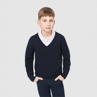 MAMAJUM mokyklinis megztinis su V kaklu 122-176 cm MAMAJUM mokyklinis megztinis su V kaklu 122-176 cm