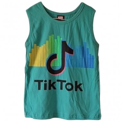 Marškinėliai be rankovių TIK TOK Marškinėliai be rankovių TIK TOK