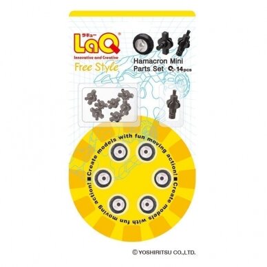Mažų ratų rinkinys LaQ „Hamacron Mini Parts Kit” Mažų ratų rinkinys LaQ „Hamacron Mini Parts Kit”