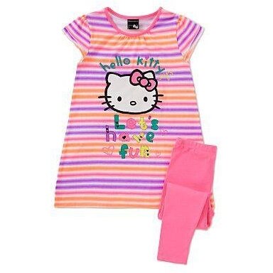 Mergaitiškas 2 d. komplektas Hello kitty