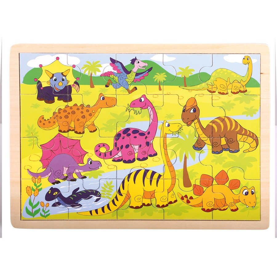Medinė dėlionė Dinozaurai Medinė dėlionė Dinozaurai