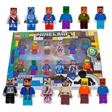 Minecraft figūrėlės - rinkinys Minecraft figūrėlės - rinkinys