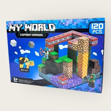 Minecraft magnetiniai blokai kubeliai, 120 det. Minecraft magnetiniai blokai kubeliai, 120 det.