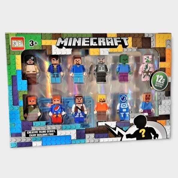 Minecraft figūrėlės - rinkinys 1 Minecraft figūrėlės - rinkinys 1