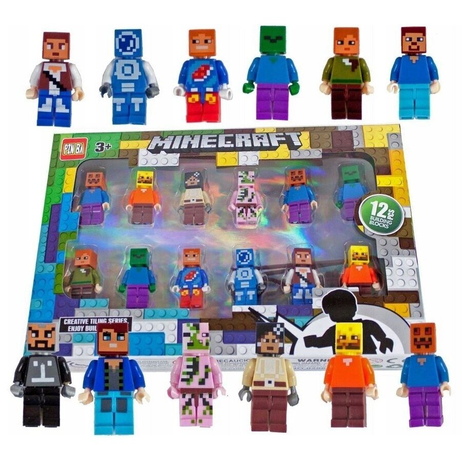 Minecraft figūrėlės - rinkinys Minecraft figūrėlės - rinkinys