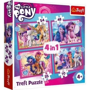 MY LITTLE PONY 4 dėlionių rinkinys „Mano mažasis ponis“