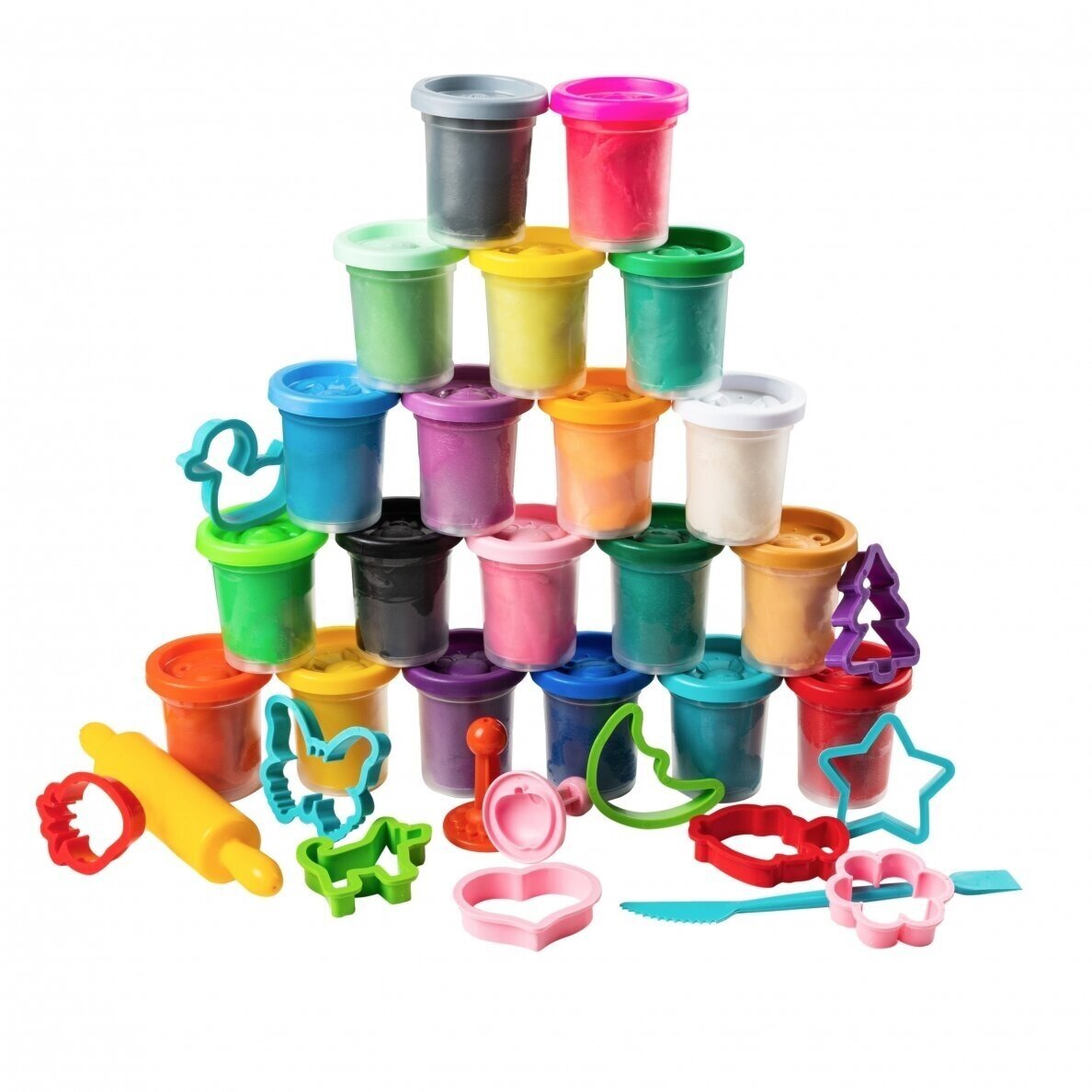 Natūralaus plastilino modelino rinkinys Fantazijų puokštė Genio Kids 20 spalvų 2 Natūralaus plastilino modelino rinkinys Fantazijų puokštė Genio Kids 20 spalvų 2