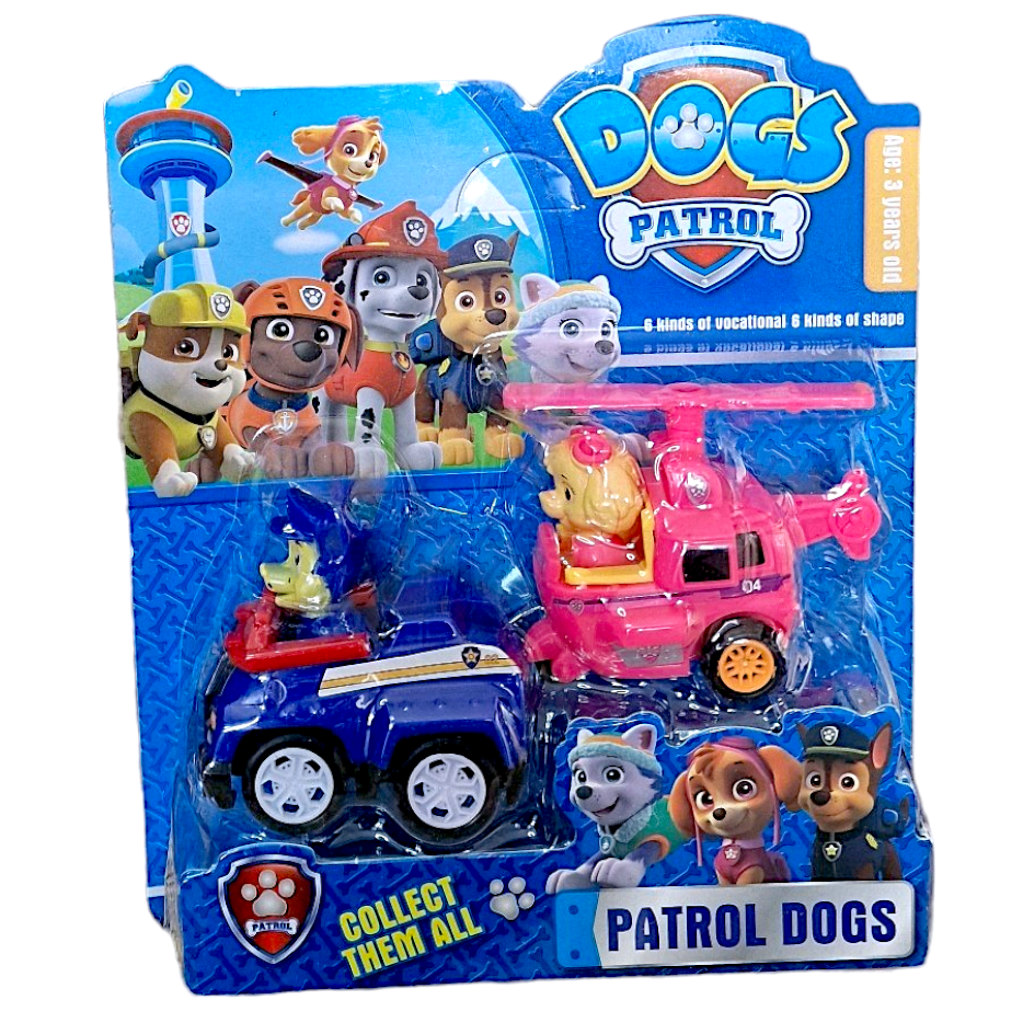Paw Patrol šunyčiai patruliai, 2 vnt. Paw Patrol šunyčiai patruliai, 2 vnt.