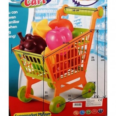 Pirkinių vežimėlis su vaisiais 2