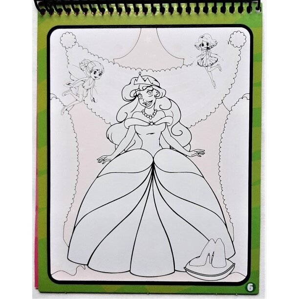 Piešimo vandeniu knygelė "Princesės" 5 Piešimo vandeniu knygelė "Princesės" 5