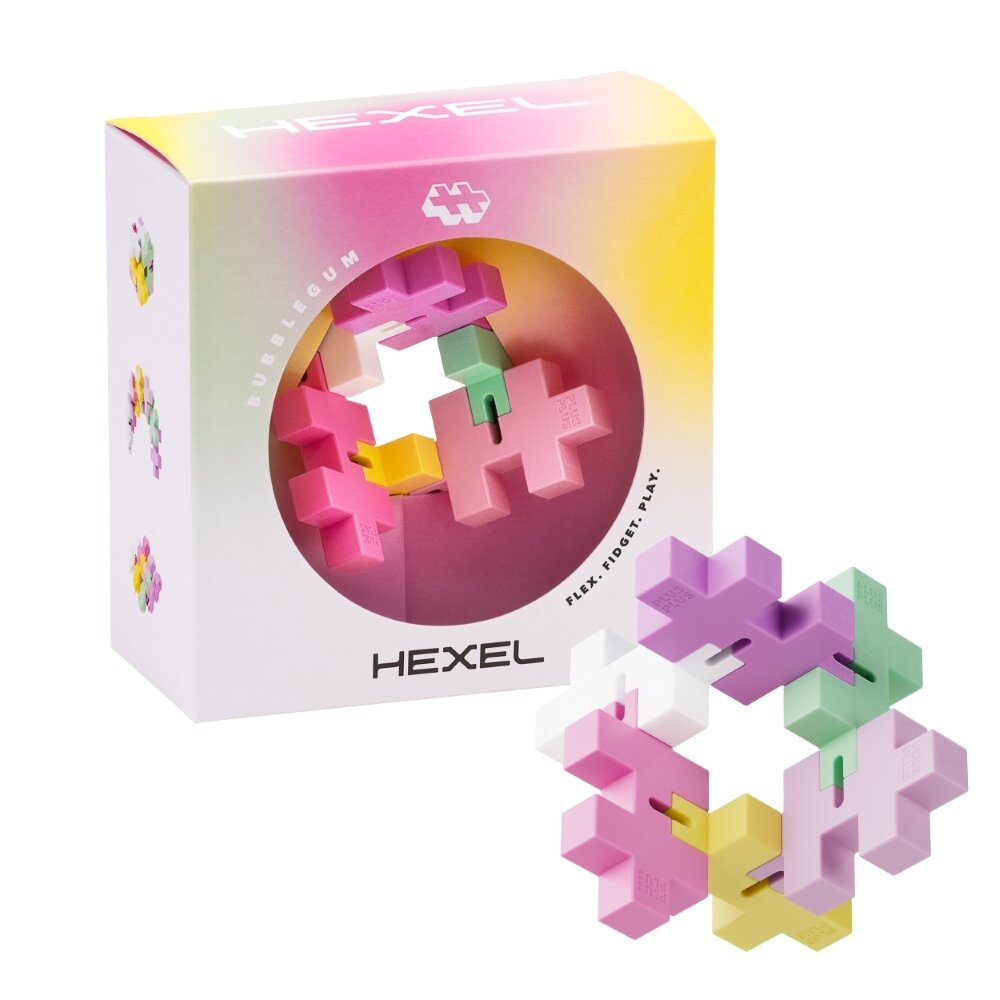 Plus Plus antistresinis žaislas, Hexel Bubblegum Plus Plus antistresinis žaislas, Hexel Bubblegum