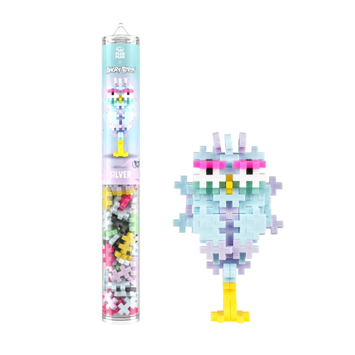 Plus Plus konstruktorius Angry Birds Silver, 110 det. Plus Plus konstruktorius Angry Birds Silver, 110 det.