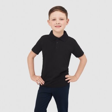Plono trikotažo mokykliniai polo marškinėliai 116-182 cm 1