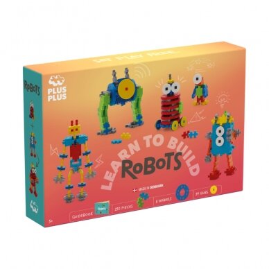 Plus Plus konstruktorius, Mokausi statyti robotus, 250 det. 1