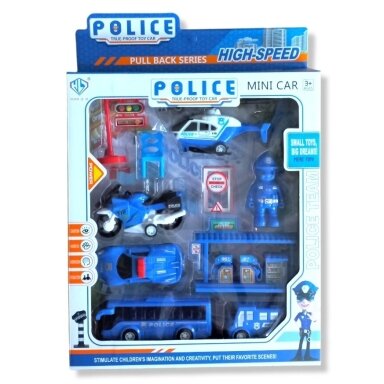 Policijos transporto priemonės su priedais