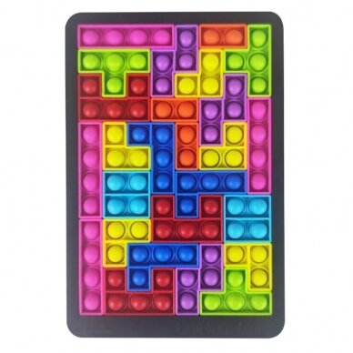 Pop it žaidimas - dėlionė Tetris, 27 detalės 2 Pop it žaidimas - dėlionė Tetris, 27 detalės 2