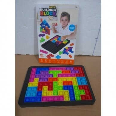 Pop it žaidimas - dėlionė Tetris, 27 detalės 1 Pop it žaidimas - dėlionė Tetris, 27 detalės 1