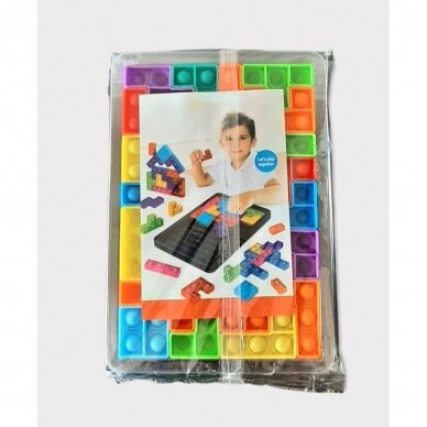 Pop it žaidimas - dėlionė Tetris, 27 detalės 1
