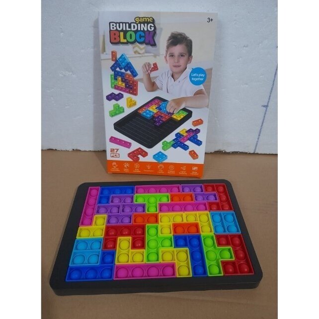 Pop it žaidimas - dėlionė Tetris, 27 detalės 1