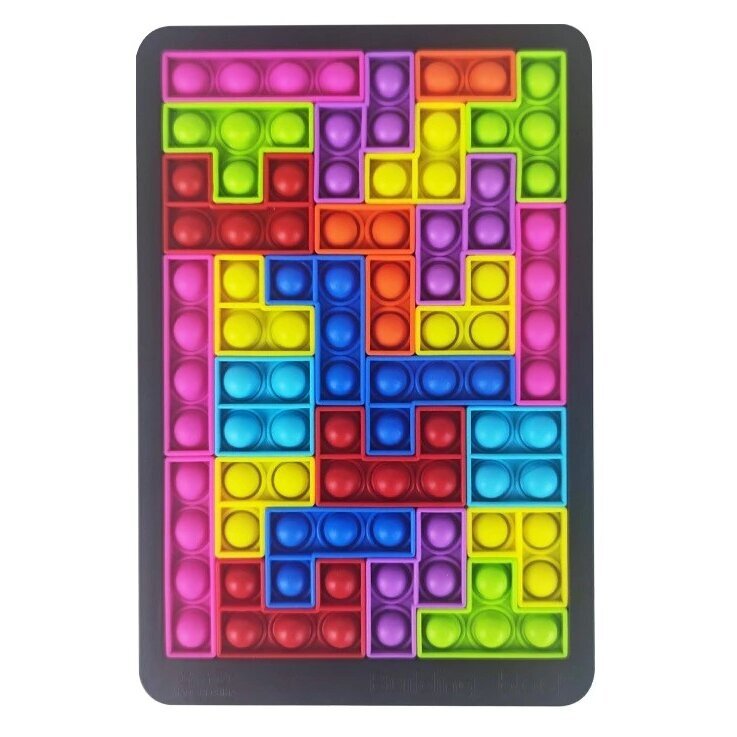 Pop it žaidimas - dėlionė Tetris, 27 detalės 2 Pop it žaidimas - dėlionė Tetris, 27 detalės 2