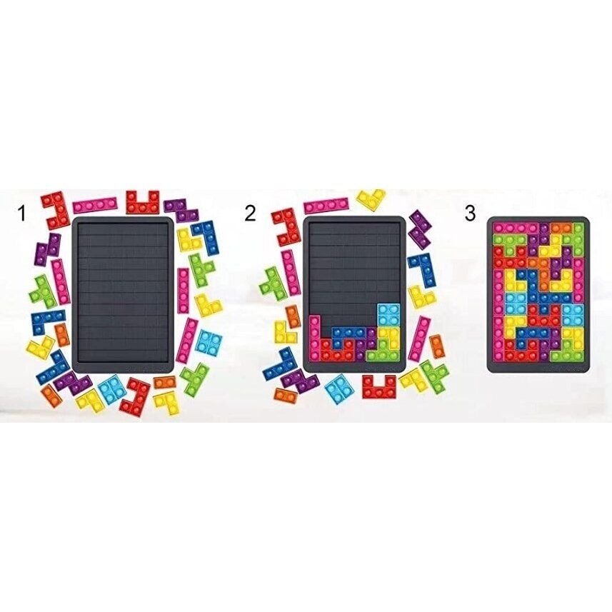 Pop it žaidimas - dėlionė Tetris, 27 detalės 4 Pop it žaidimas - dėlionė Tetris, 27 detalės 4