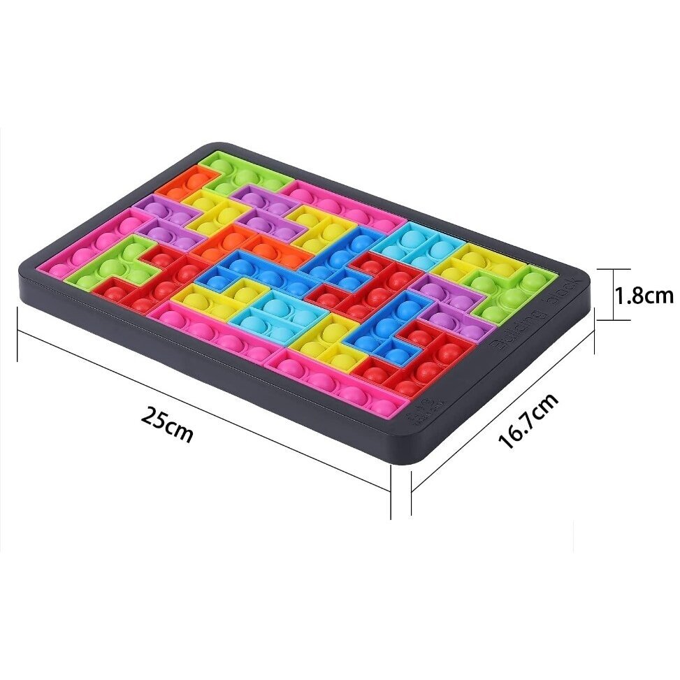 Pop it žaidimas - dėlionė Tetris, 27 detalės 6