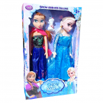 Rinkinys: dainuojančios Frozen lėlės Elza ir Ana