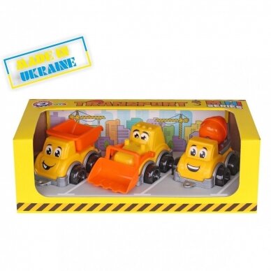Rinkinys Statybos automobiliai Rinkinys Statybos automobiliai