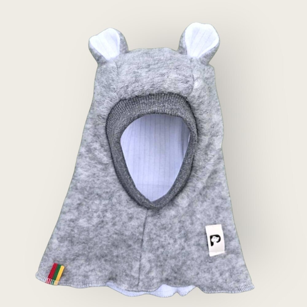 Šalmukas su vilna kūdikiui šaltam rudeniui/žiemai Šalmukas su vilna kūdikiui šaltam rudeniui/žiemai