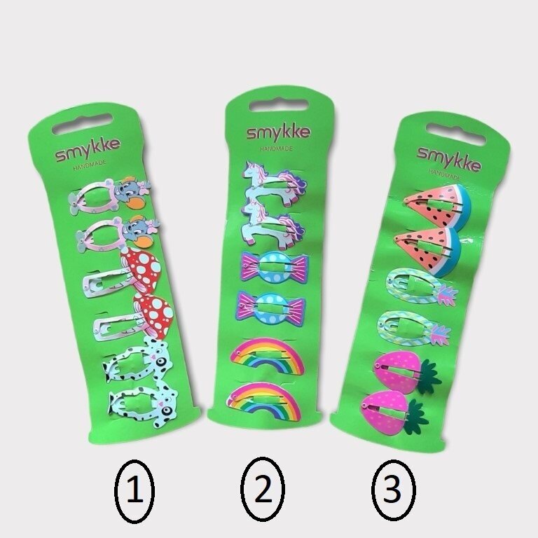 Segtukai plaukams, 6 vnt.