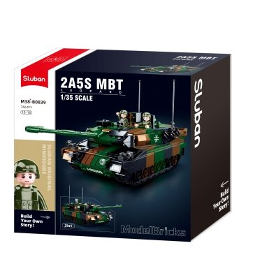 Sluban konstruktorius, LEOPARD 2A5 pagrindinis tankas 2in1, 766 det.