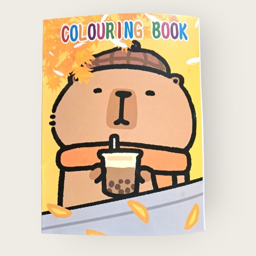 Spalvinimo knygelė su lipdukais Capybara