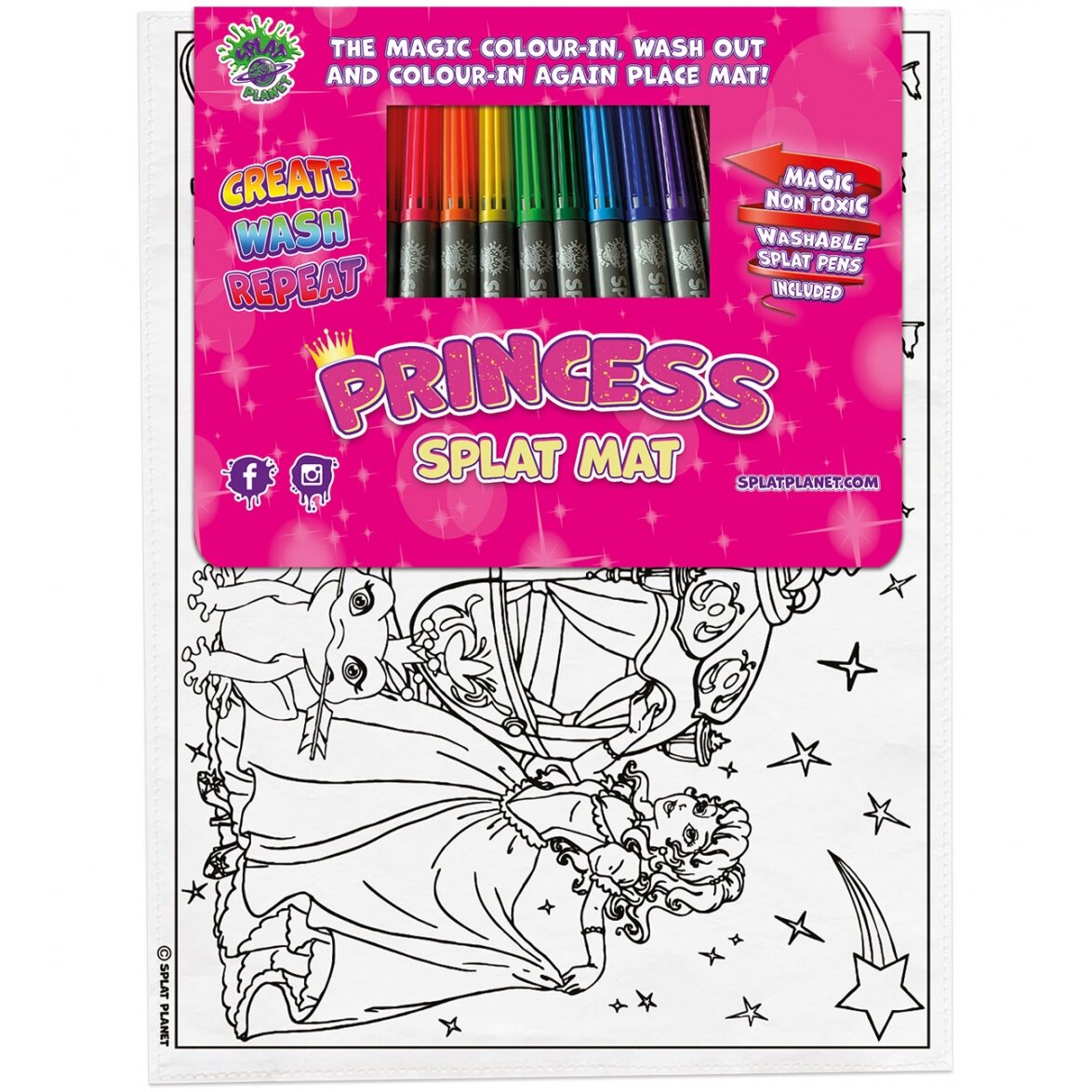 Spalvinimo kilimėlis PRINCESĖS 1