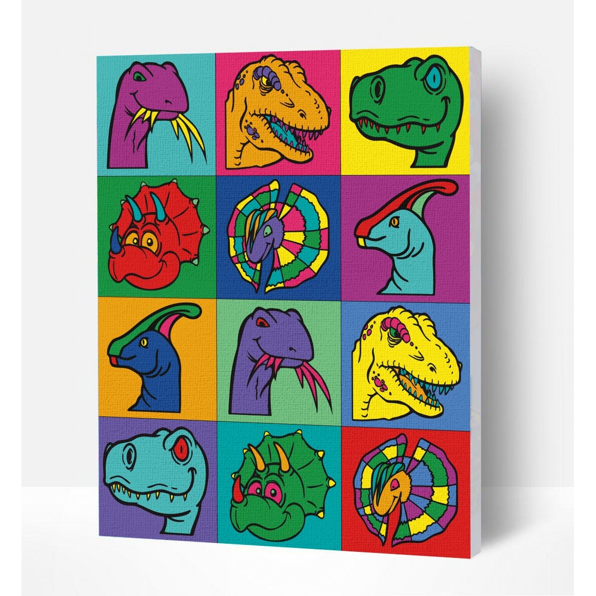Splat Planet tapyba pagal skaičius, DINOZAURAS 30x40 cm Splat Planet tapyba pagal skaičius, DINOZAURAS 30x40 cm